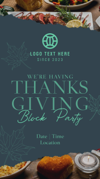 Elegant Thanksgiving Party Facebook story Image Preview