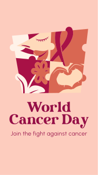 Fight Against Cancer Facebook Story Design