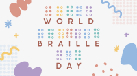 Braille Day Doodle Facebook Event Cover Design