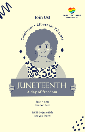 Juneteenth A Day Of Freedom Invitation Image Preview