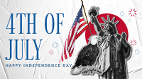Photo Collage Modern 4th of July Facebook Event Cover Design