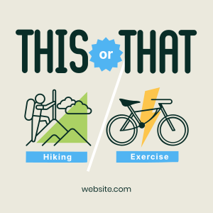 This or That Exercise Instagram post Image Preview
