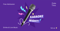 Karaoke Night Blast Facebook ad Image Preview