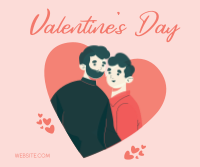 Valentine Couple Facebook Post Design