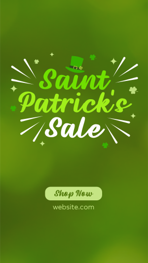 Quirky St. Patrick's Sale Facebook story Image Preview