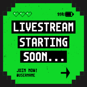 Livestream Start Gaming Instagram post Image Preview