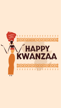 Happy Kwanzaa Celebration  Facebook Story Design