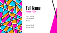 Stained Glass Business Card Image Preview