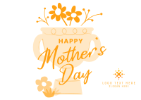 Mother's Day Trophy Greeting Postcard Design