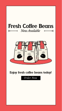 Fresh Coffee Beans Instagram Reel Preview