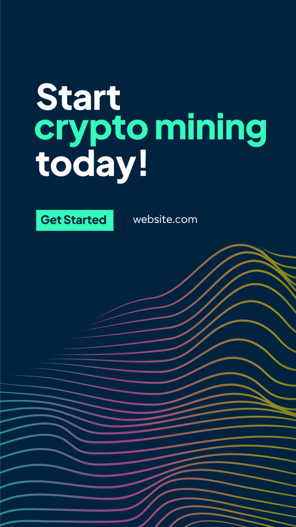 Crypto Mining Instagram Story Design Image Preview