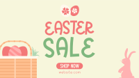 Easter Basket Sale Facebook Event Cover Design