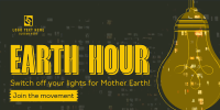 Earth Hour Light Bulb Twitter post Image Preview