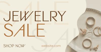 Organic Minimalist Jewelry Sale Facebook ad Image Preview