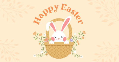 Modern Easter Bunny Facebook ad Image Preview