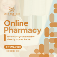 Minimalist Curves Online Pharmacy Linkedin Post Image Preview
