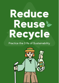 Triple Rs of Sustainability Poster Design