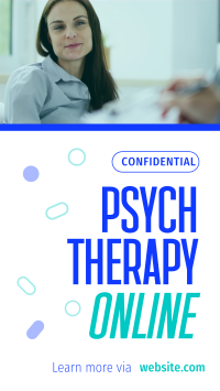 Psych Online Therapy TikTok Video Design