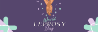 Celebrate Leprosy Day Twitter Header Design