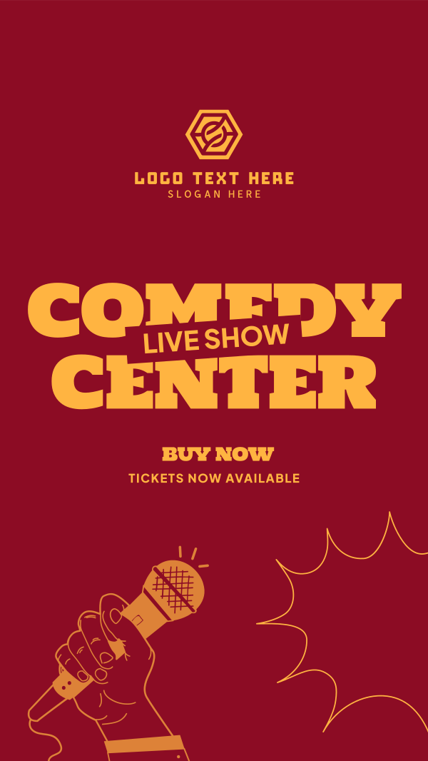Comedy Center Facebook Story Design