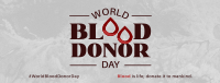 World Blood Donor Badge Facebook cover Image Preview