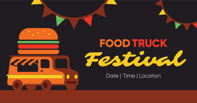 Festive Food Truck Facebook ad Image Preview