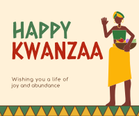 Kwanzaa Woman Facebook Post Design