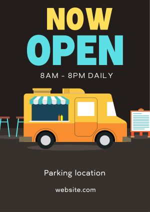 Food Truck Opening Flyer Image Preview