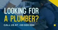 Modern Clean Plumbing Service Facebook Ad Image Preview