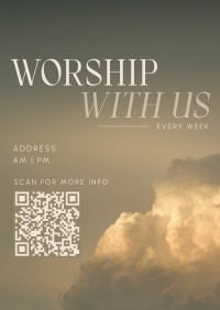 Serene Sunday Church Service Poster Image Preview
