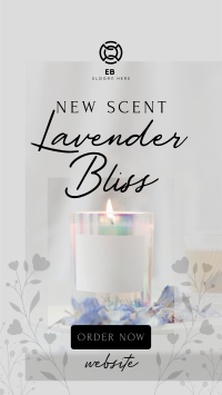 Lavender Bliss Candle Facebook story Image Preview
