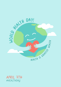 Health Day Earth Poster Design
