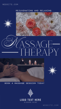 Sophisticated Massage Therapy Instagram Story Design