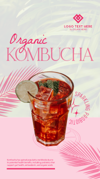 Organic Kombucha Instagram story Image Preview