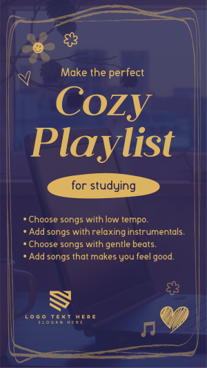 Cozy Comfy Music Facebook story Image Preview