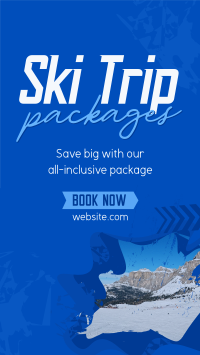 Winter Ski TikTok video Image Preview