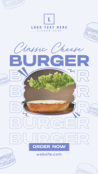 Cheese Burger Restaurant Instagram Story Design