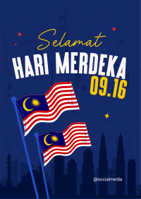 Hari Merdeka Malaysia Poster Image Preview