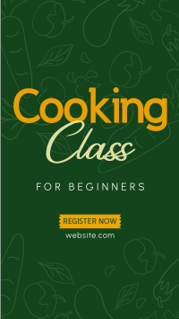 Cooking Class Facebook Story Design