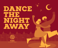 Dance the Night Away Facebook Post Design
