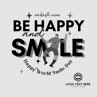 Be Happy And Smile Linkedin Post Image Preview
