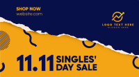 Singles' Day Ripped Facebook event cover Image Preview