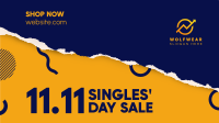 Singles' Day Ripped Facebook event cover Image Preview
