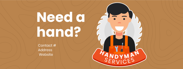 Handyman Services Facebook Cover Design Image Preview