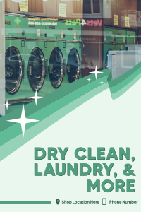 Dry Clean & Laundry Pinterest Pin Design