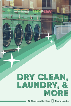 Dry Clean & Laundry Pinterest Pin Image Preview