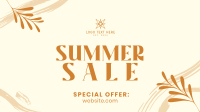 Tropical Summer Sale Facebook Event Cover Design