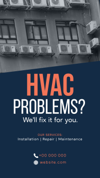 Serving You Excellent HVAC Service Instagram story Image Preview