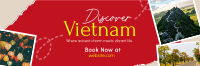 Vietnam Travel Tour Scrapbook Twitter Header Image Preview