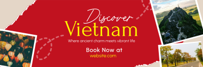 Vietnam Travel Tour Scrapbook Twitter header (cover) Image Preview